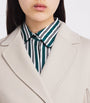 Max Mara White Virgin Wool Wrap Coat
