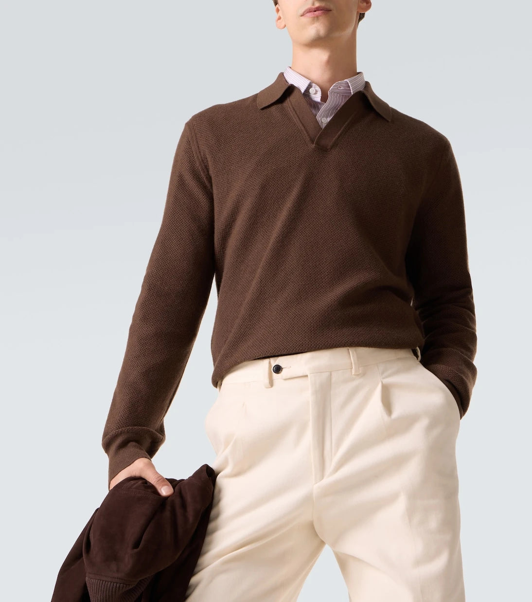 Zegna - Cashmere half-zip sweater