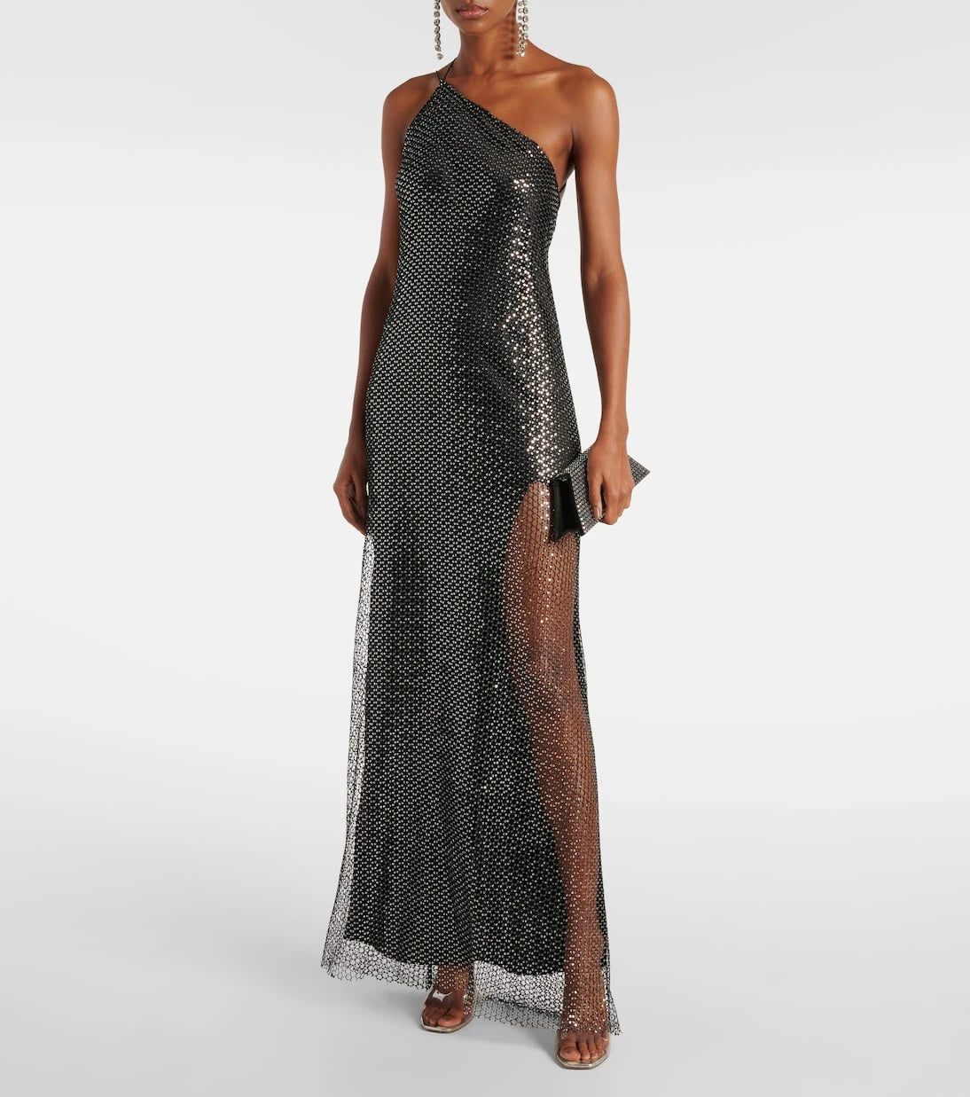 The Sei - Sequined one-shoulder gown