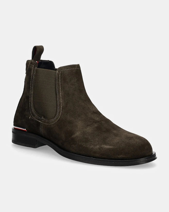Велурени боти челси Tommy Hilfiger CORE RWB HILFIGER SUEDE CHELSEA