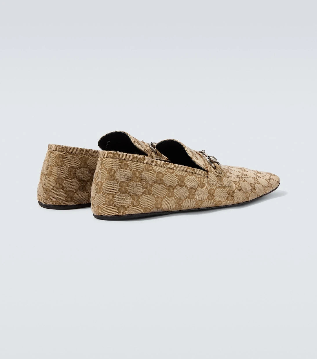 Gucci - Horsebit GG Canvas distressed loafers