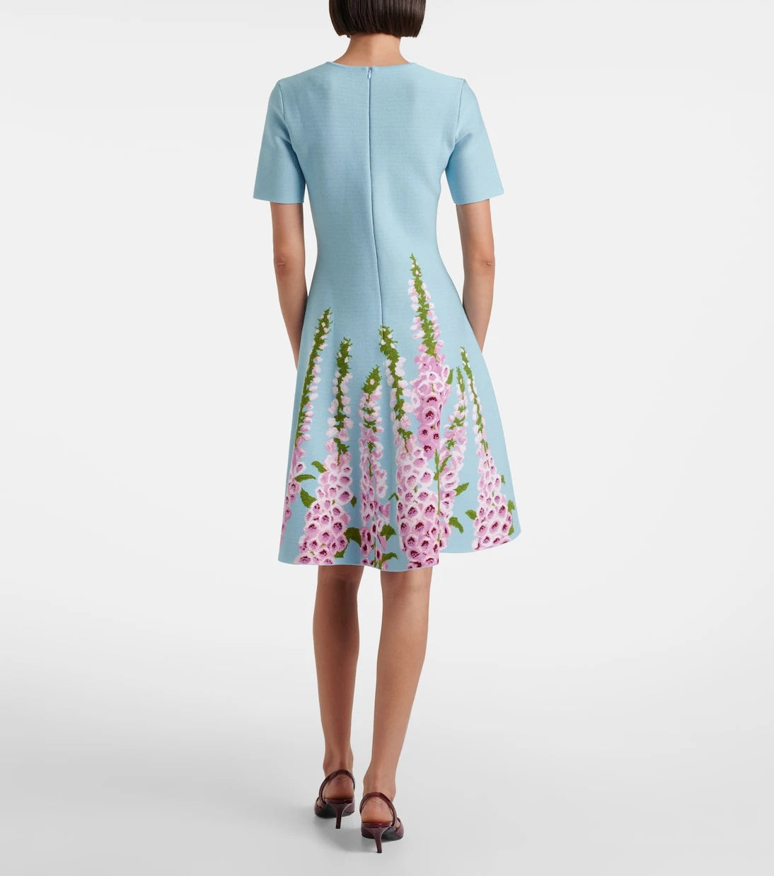 Oscar de la Renta - Floral jacquard minidress