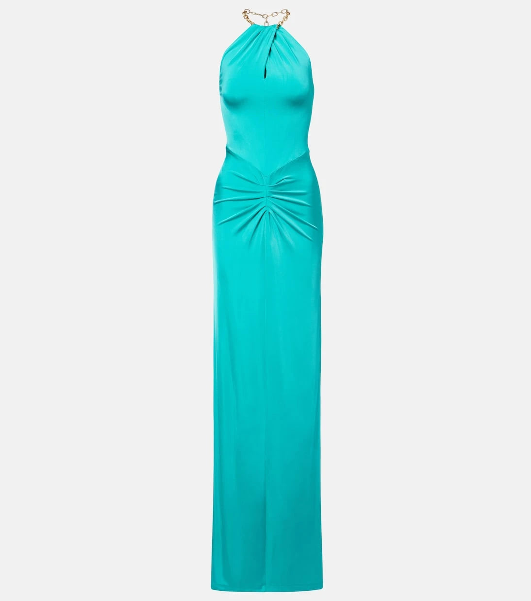 Carolina Herrera - Halterneck ruched jersey gown