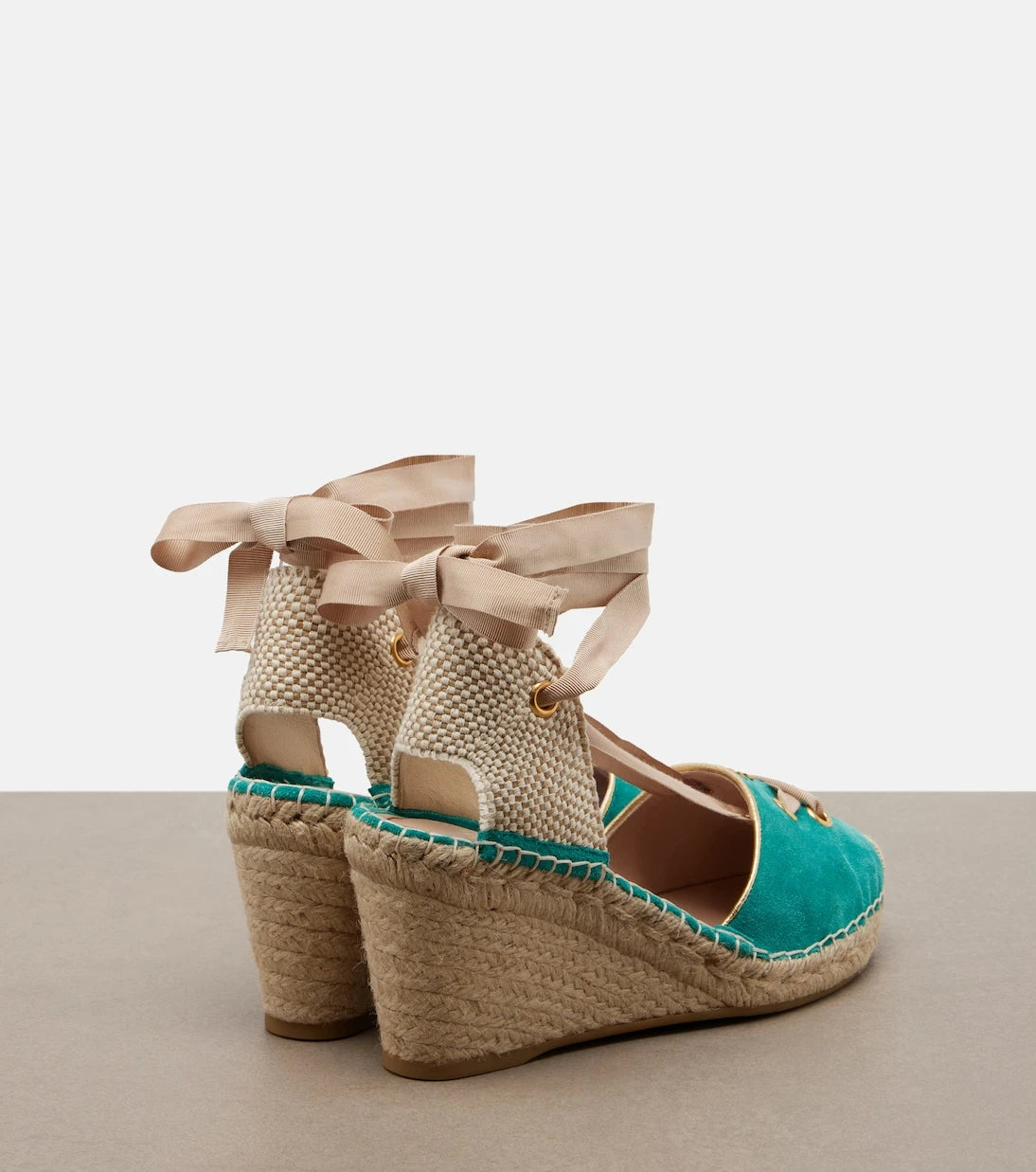 Valentino Garavani - Resort suede espadrille wedges
