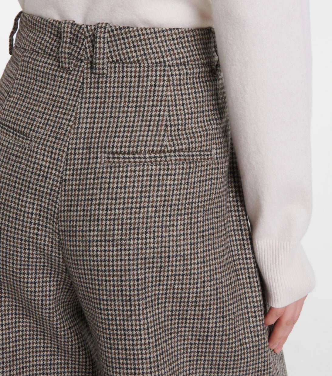 Vince - Houndstooth wide-leg pants