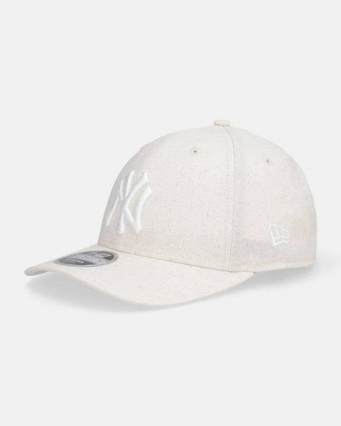 New Era ketenli beyzbol şapkası LINEN 940 MC NYY