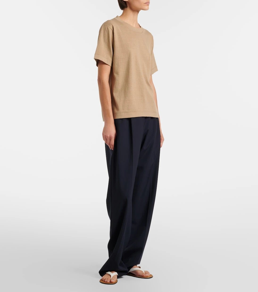 The Row - Orlan cotton and silk-blend T-shirt