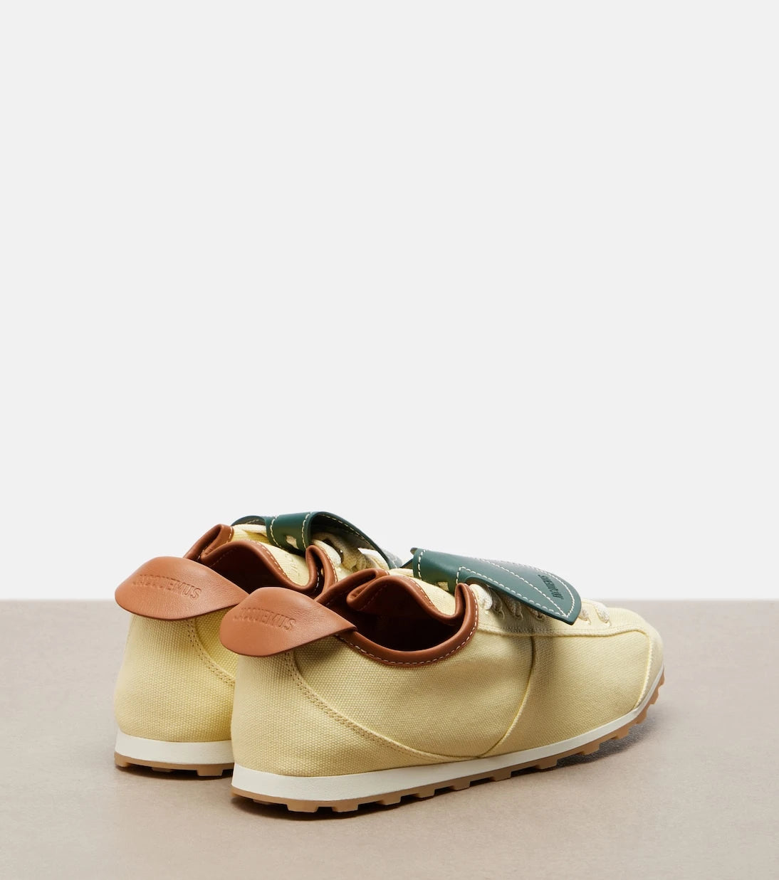 Jacquemus - Tennis leather-trimmed canvas sneakers