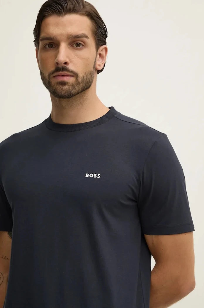 BOSS Green erkek pamuk elastan Tişört