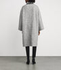 Lafayette 148 Grey Alpaca-Wool Reversible Overcoat