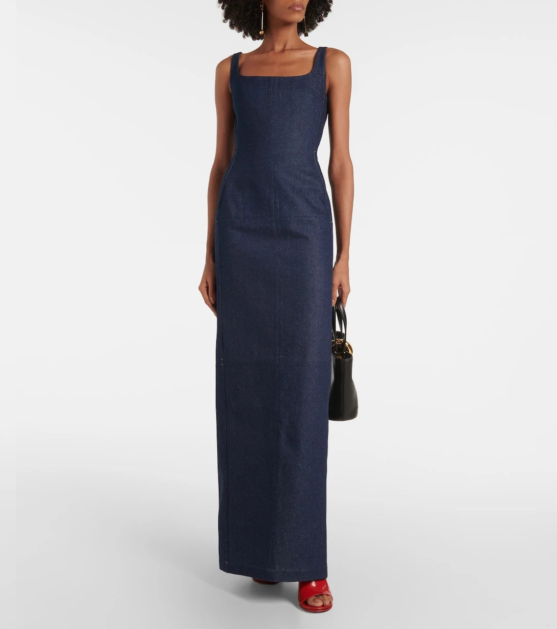 Jacquemus - La Robe De-Nîmes Spoglio denim bustier dress