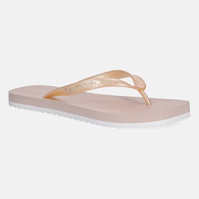 Джапанки Calvin Klein Jeans THONG+ TPU METALLIC