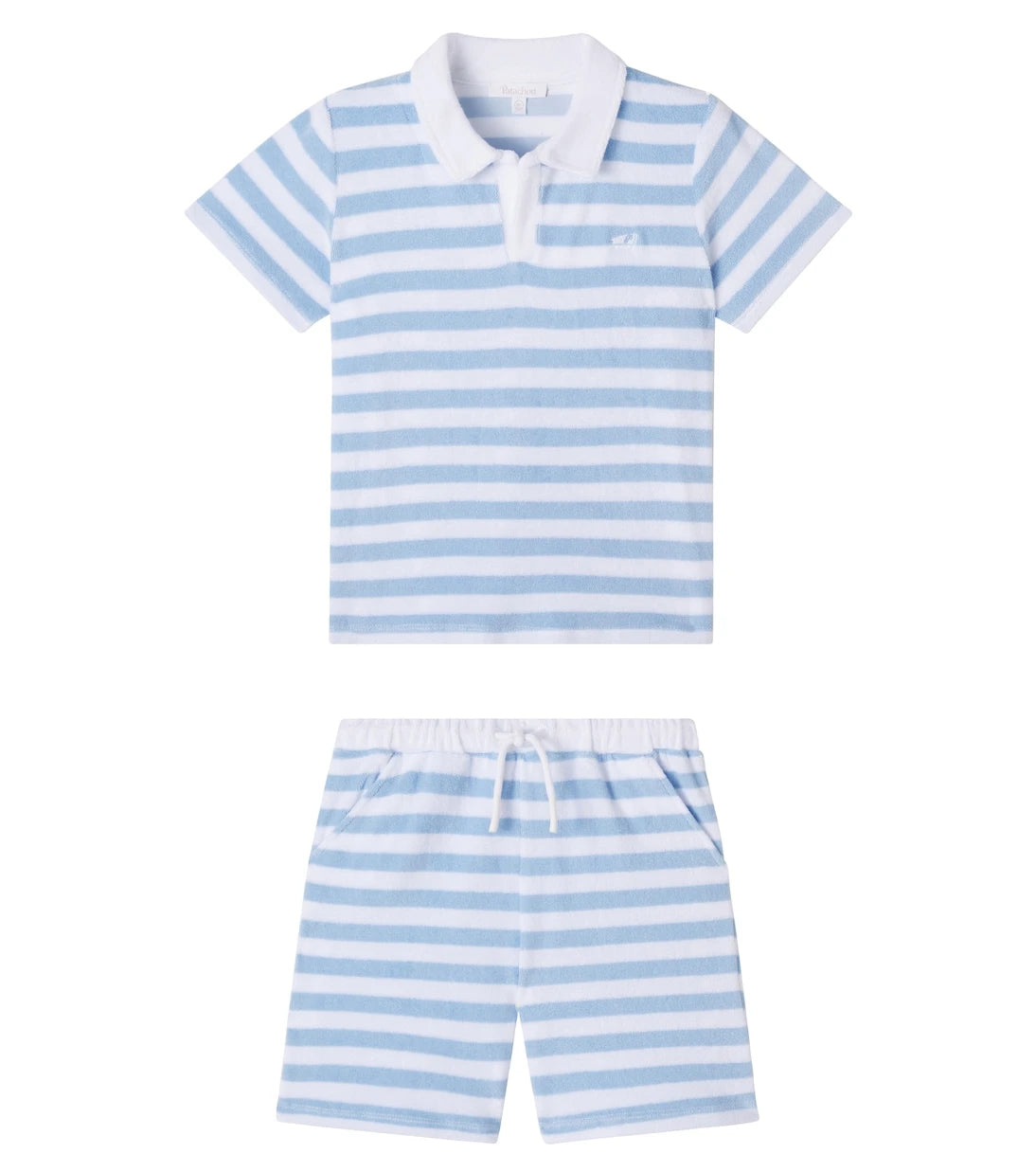 Patachou - Cotton-blend polo shirt and shorts set