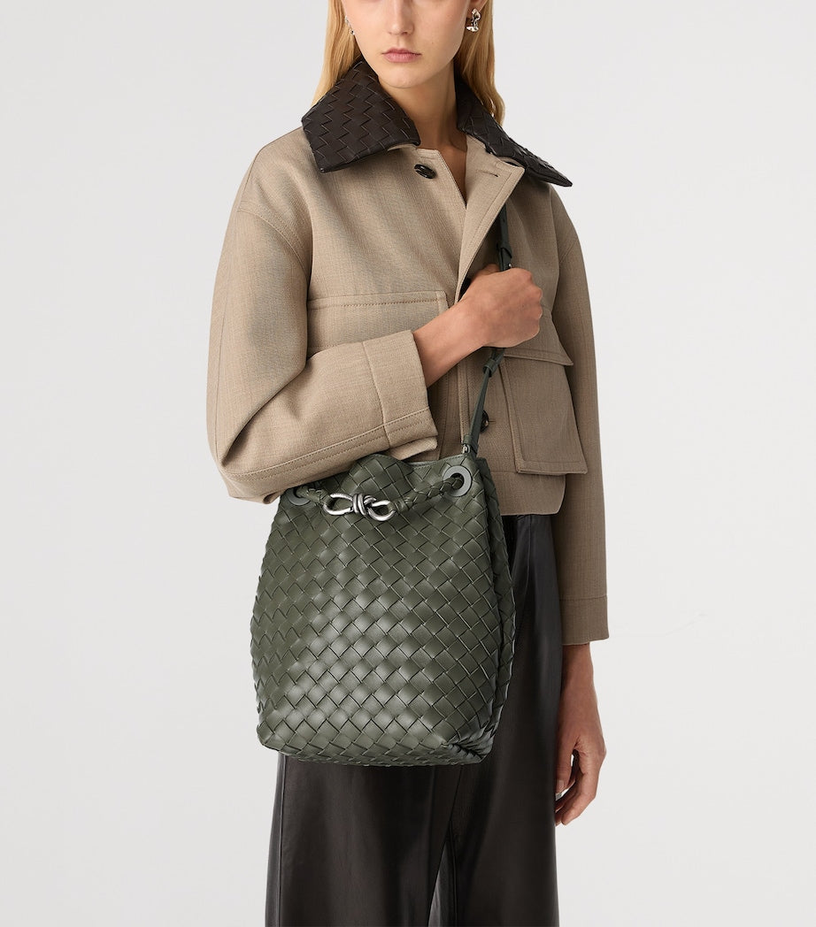 Small Leather Andiamo Bucket Bag