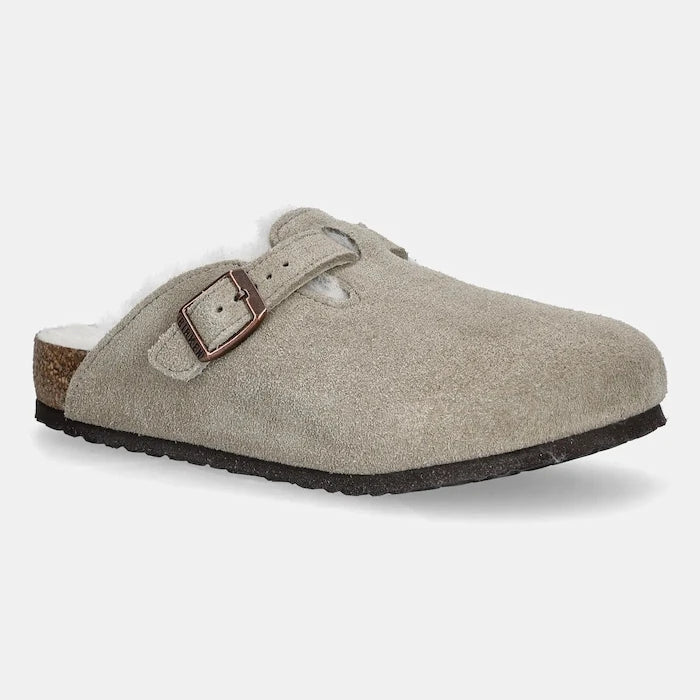 Детски велурени чехли Birkenstock Boston