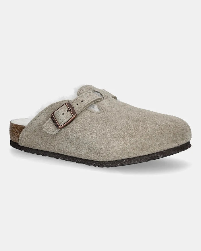 Детски велурени чехли Birkenstock Boston