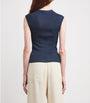 MAX&Co. Blue Knitted Cut-Out Top