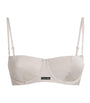 Calvin Klein White Satin Signature Bra