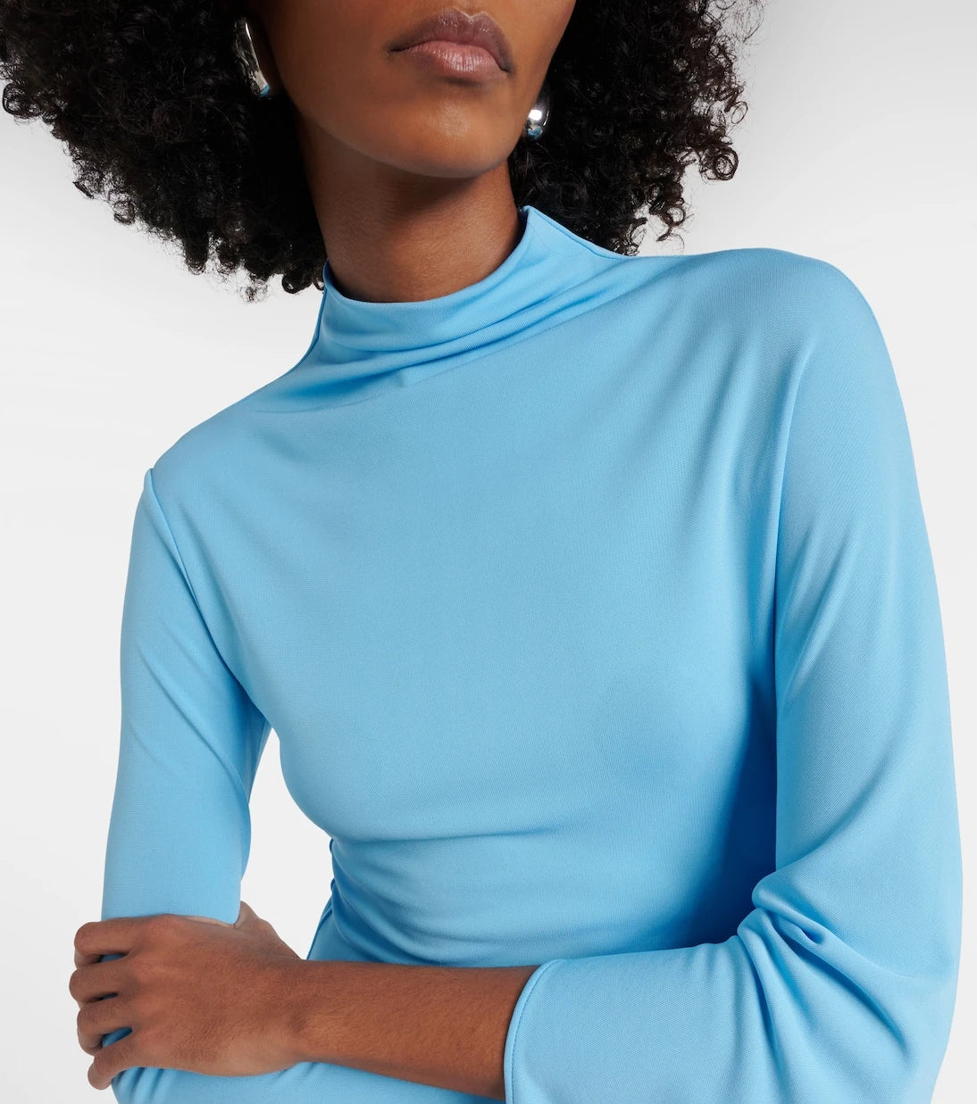 Stella McCartney - Draped jersey midi dress