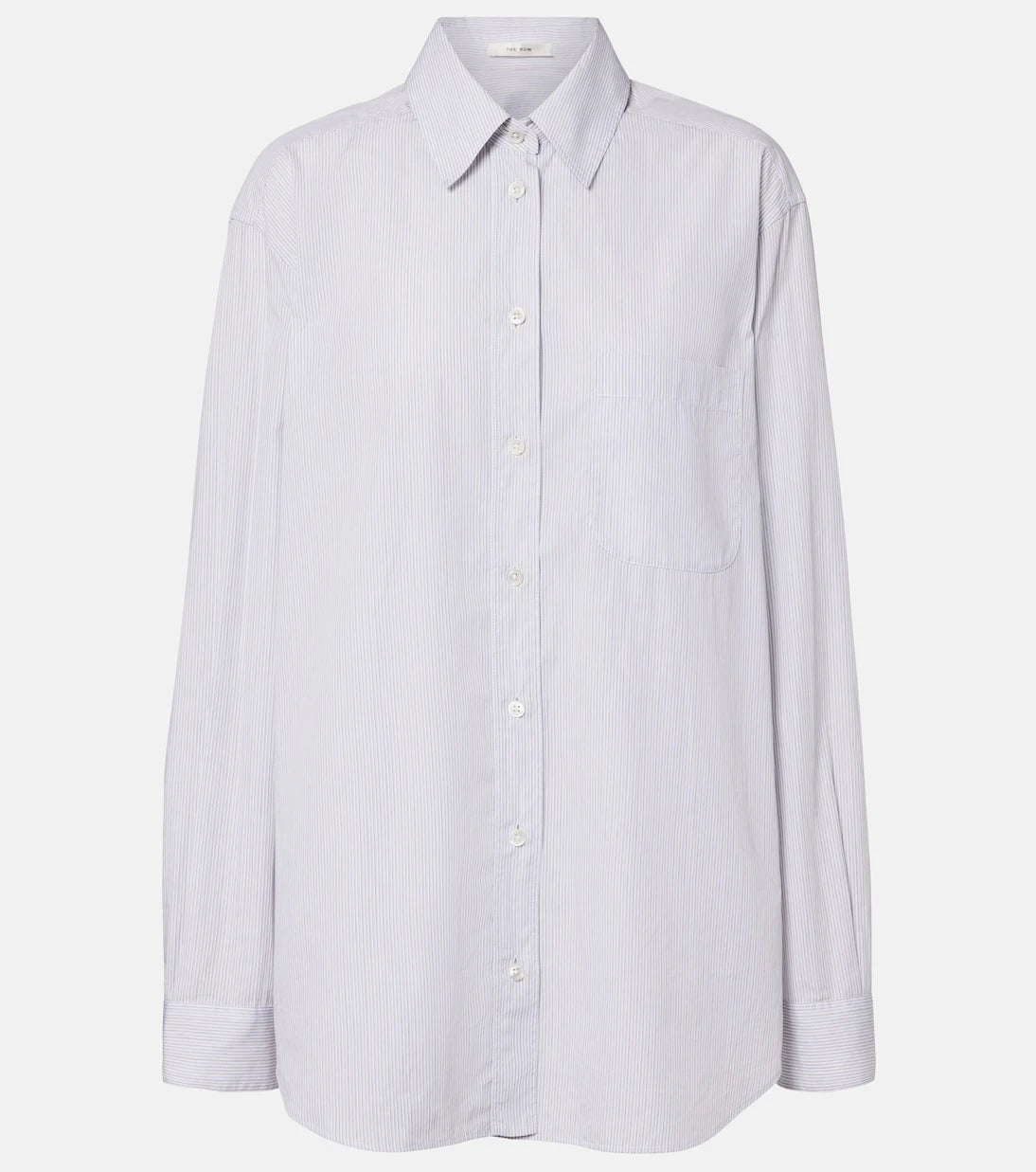 The Row - Gavina pinstriped cotton poplin shirt