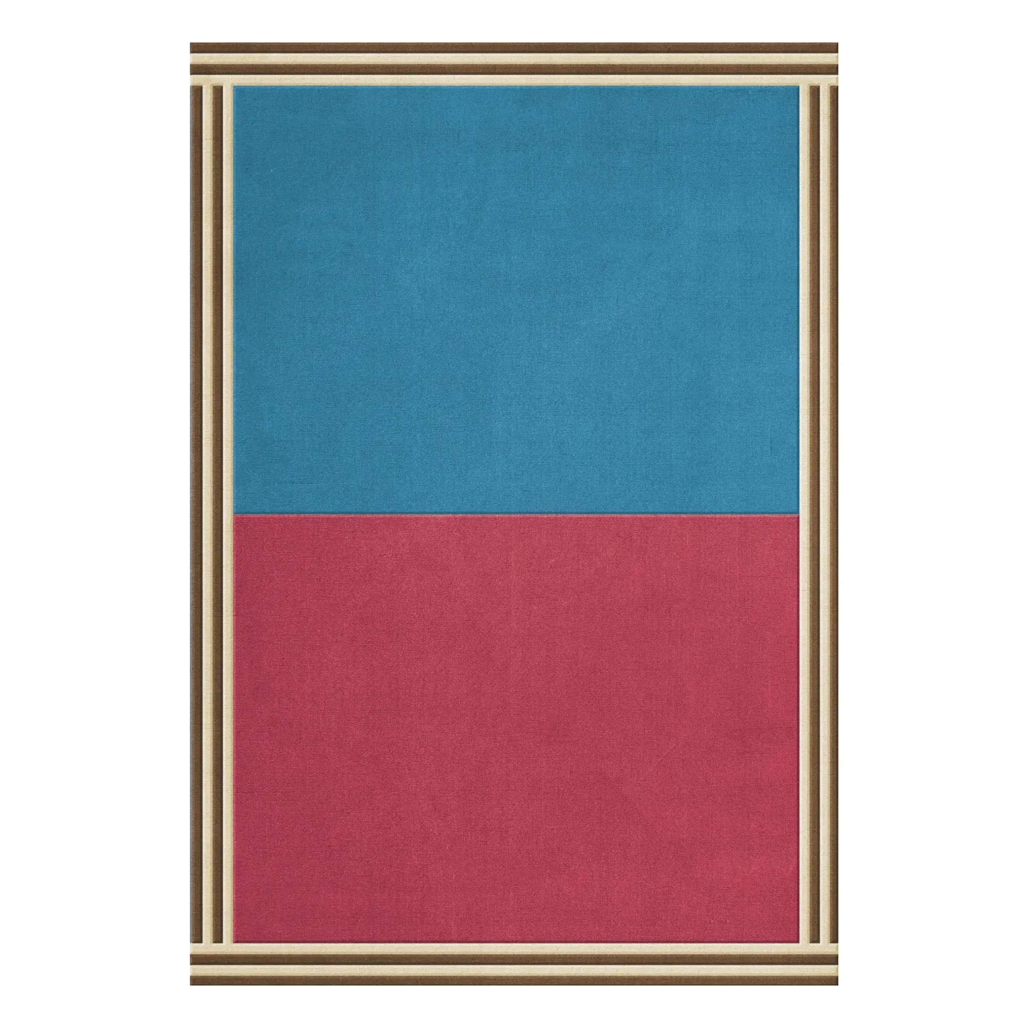 Layered - Doppio Rossa wool rug | Pink