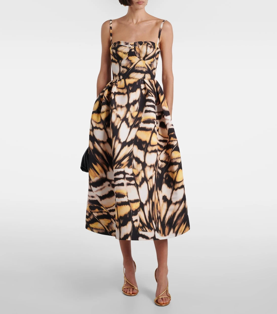 Oscar de la Renta - Printed faille cocktail dress