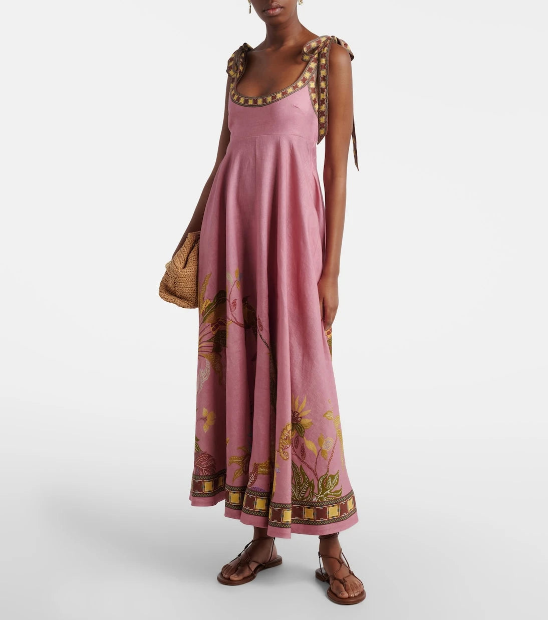 Alémais - Zuri Ballet printed linen maxi dress
