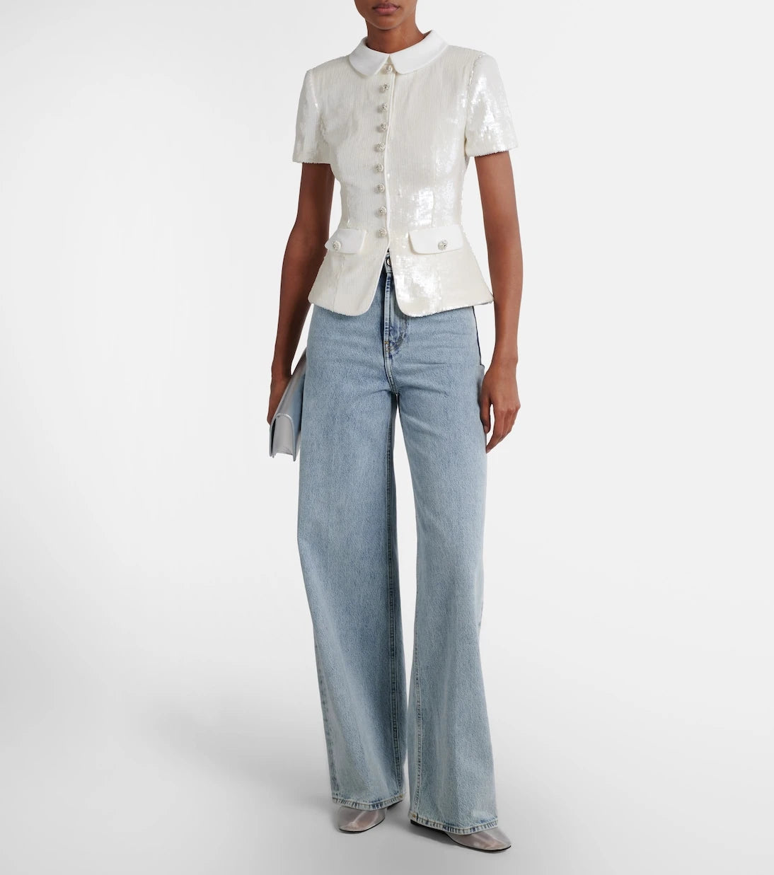 Self-Portrait - Sequined top
