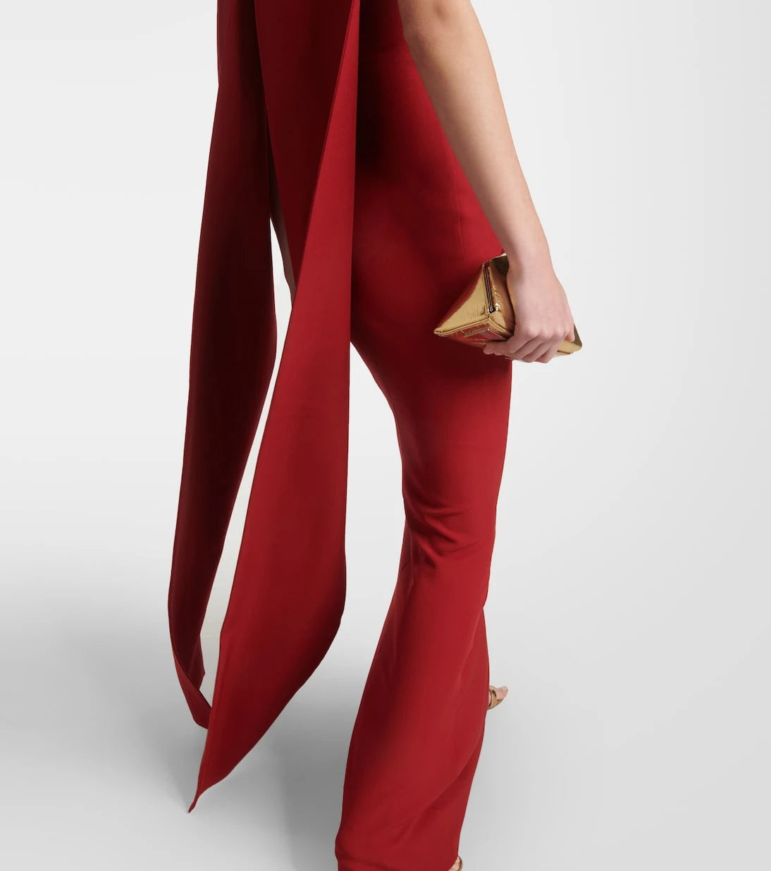 Safiyaa - Ginkgo caped gown