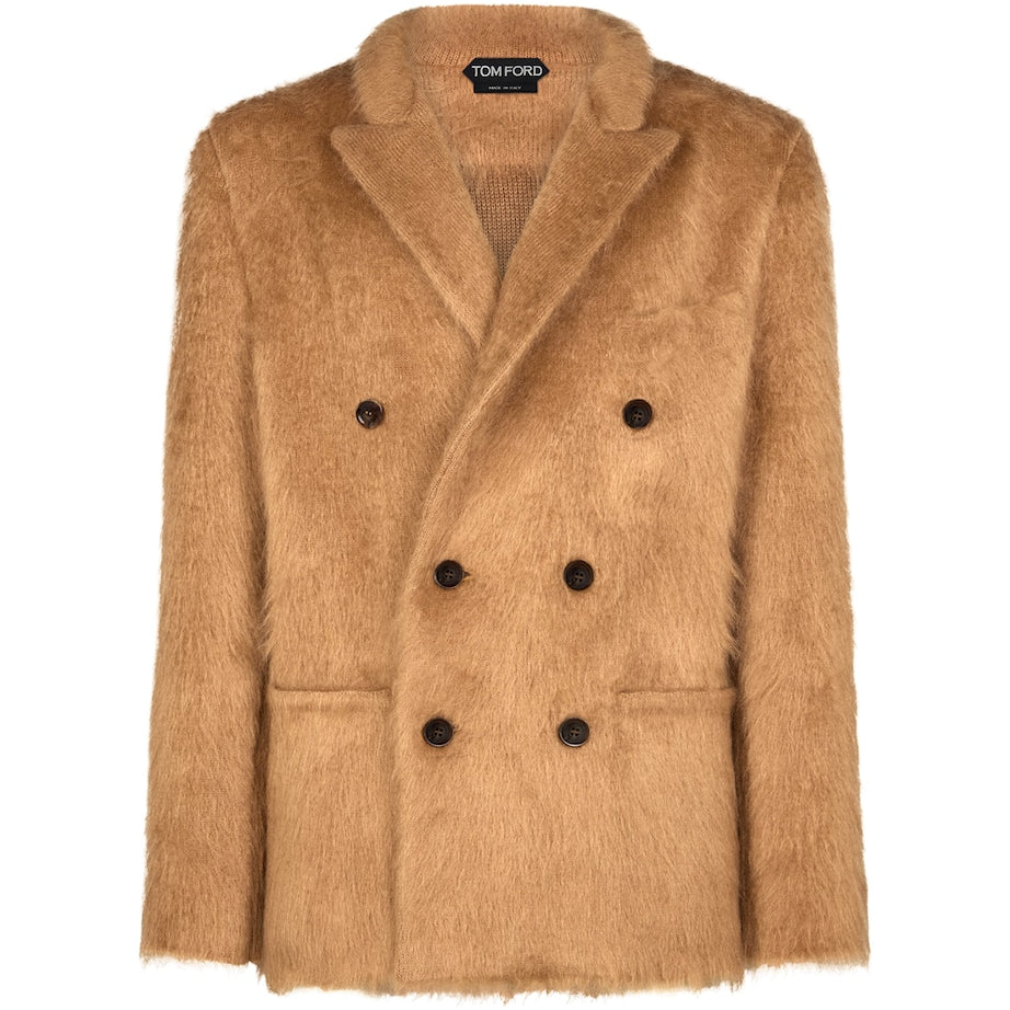 TOM FORD Beige Cashmere-Mohair-Silk Jacket