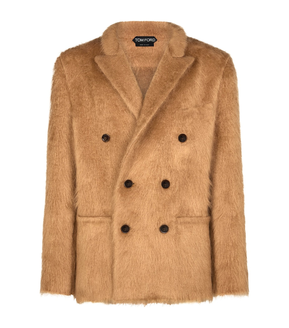 TOM FORD Beige Cashmere-Mohair-Silk Jacket