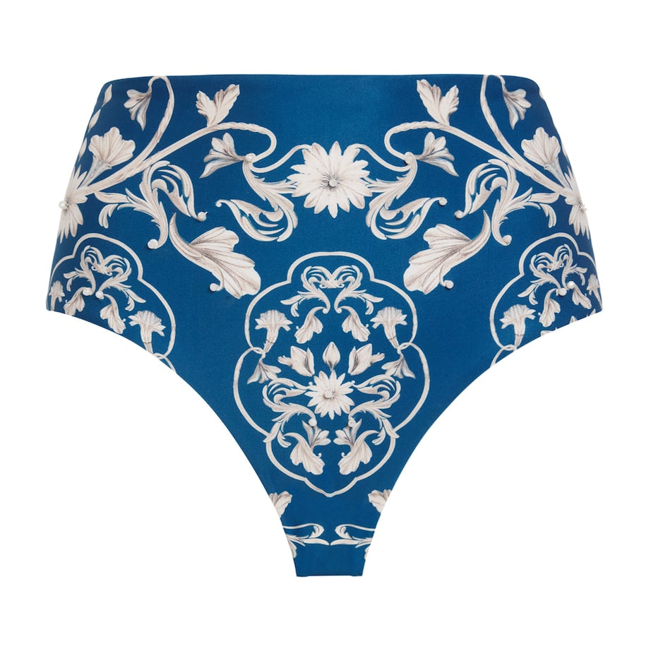 Blue Magenta Bikini Bottoms