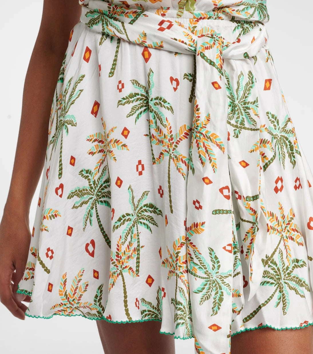 Poupette St Barth - Cassandra printed halterneck minidress