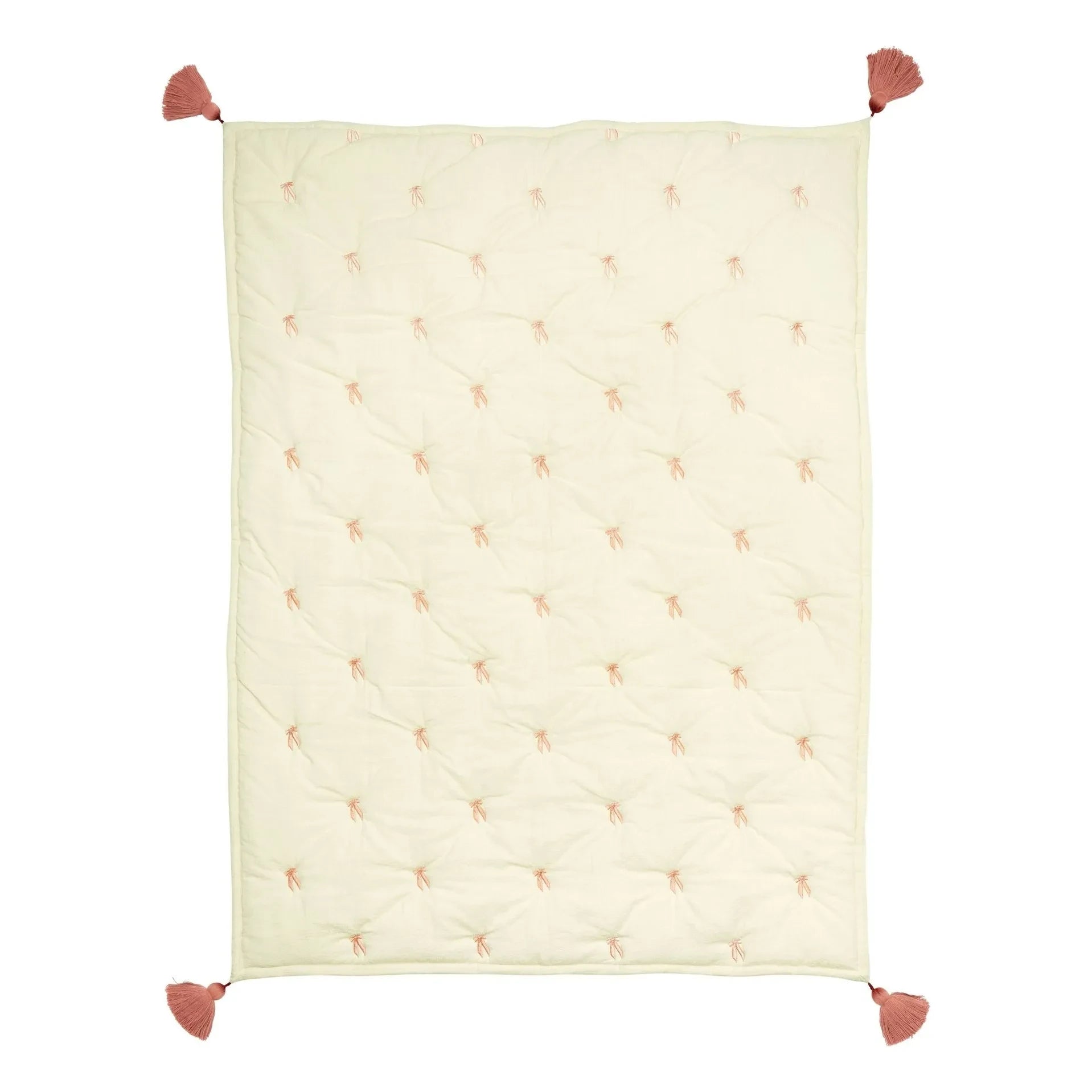 Cam Cam - Bows embroidered blanket | Pink