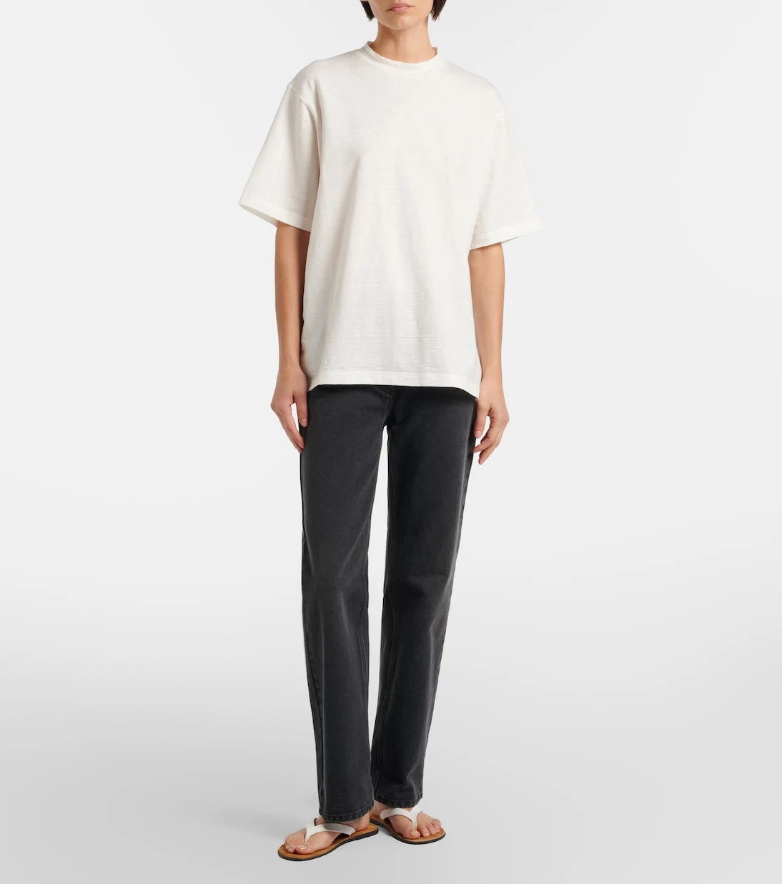 The Row - Estavo oversized linen-blend T-shirt