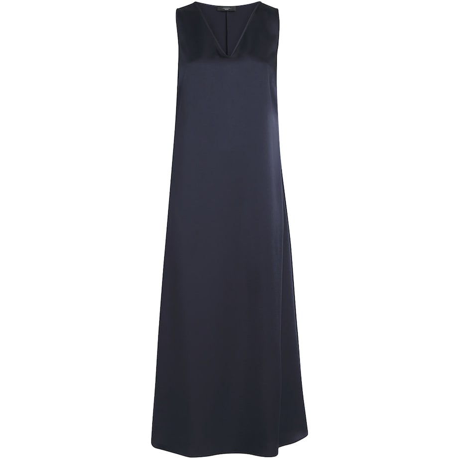 Weekend Max Mara Blue Satin Maxi Dress