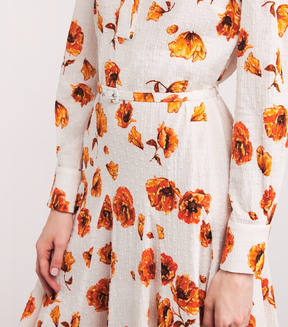 Emilia Wickstead Multi Floral Marione Midi Shirt Dress