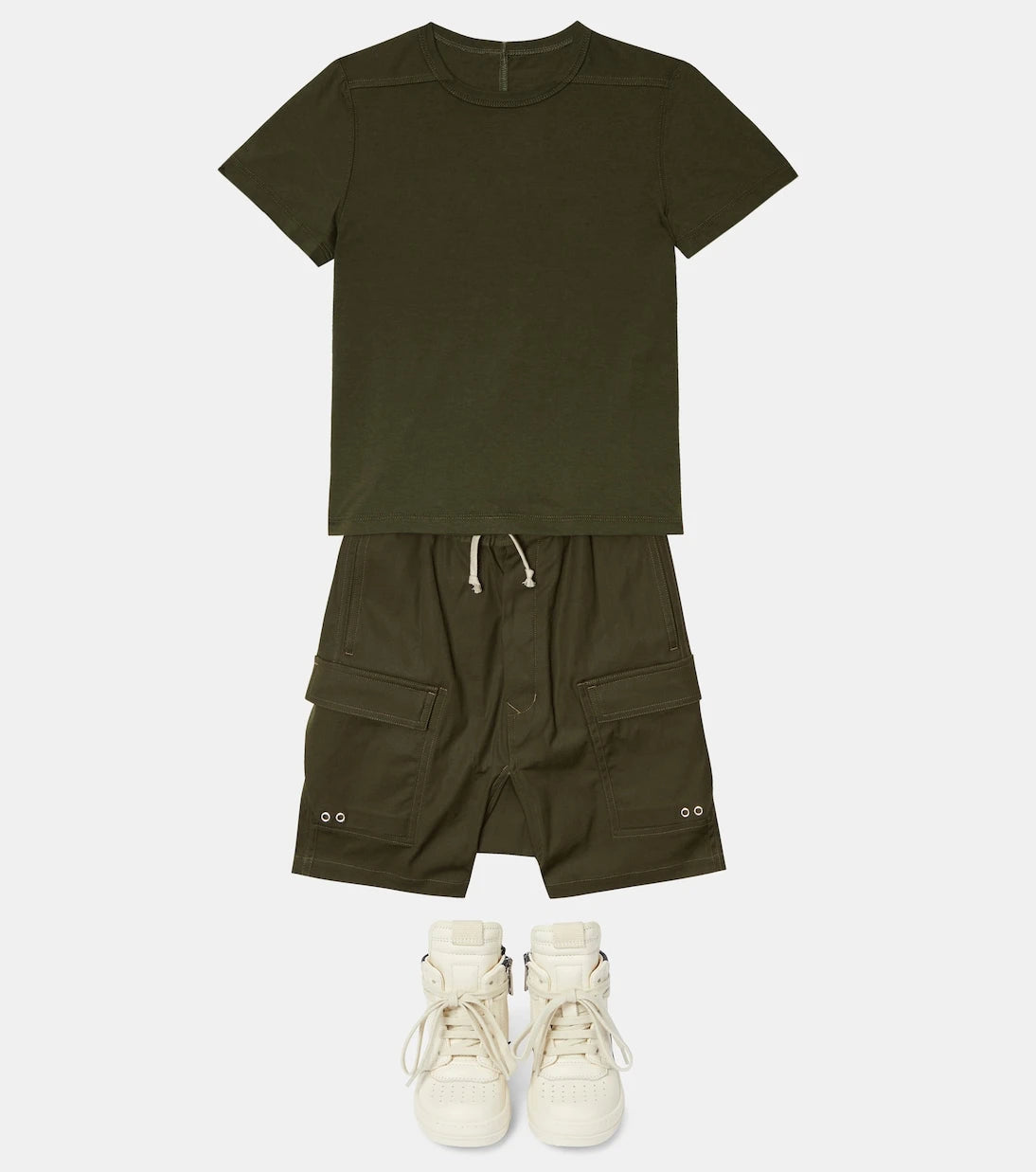 Rick Owens Kids - Pods cotton cargo shorts