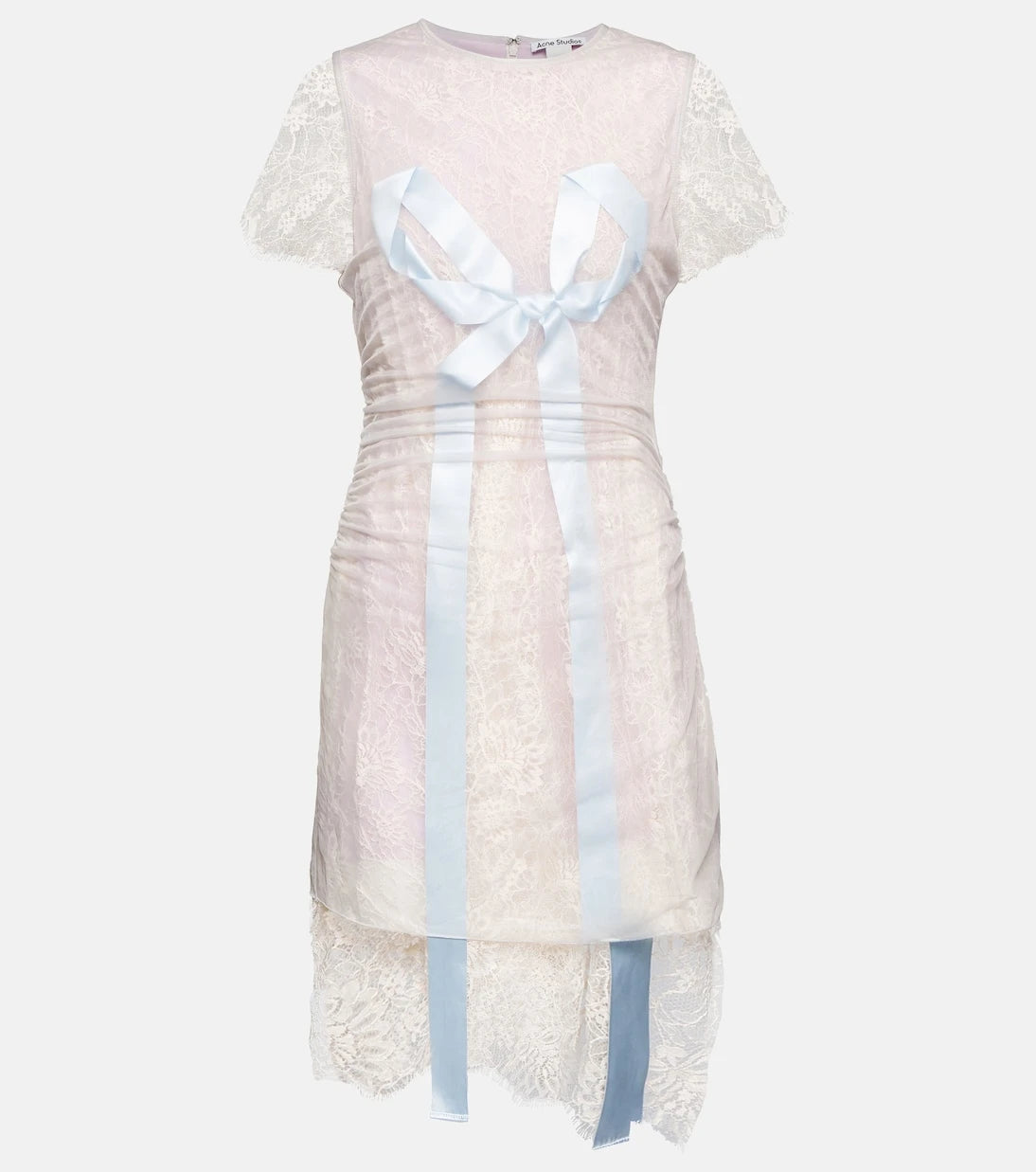Acne Studios - Bow-detail lace minidress