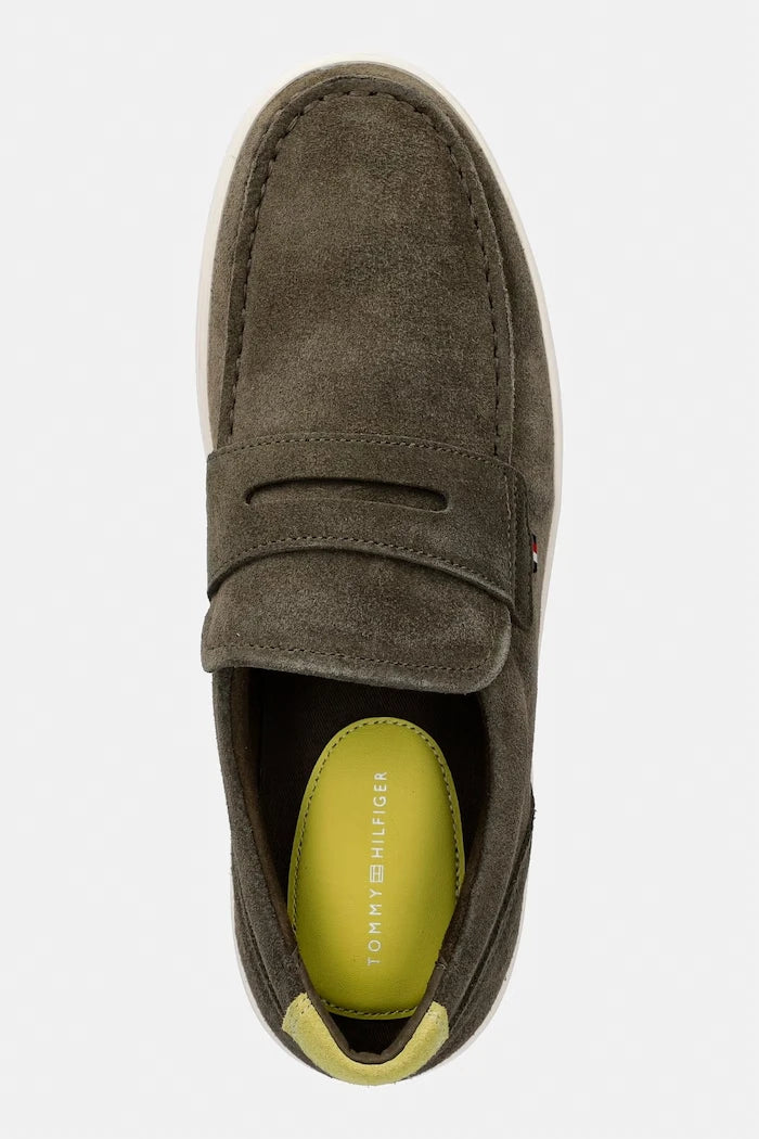 Tommy Hilfiger erkek süet mokasen MODERN LIGHT HYBRID SUEDE LOAFER