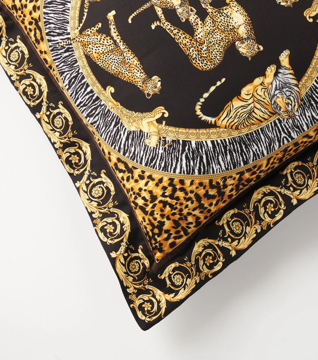 Versace Home - Logo printed cotton satin cushion