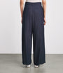 Max Mara Blue Denim Embellished Trousers