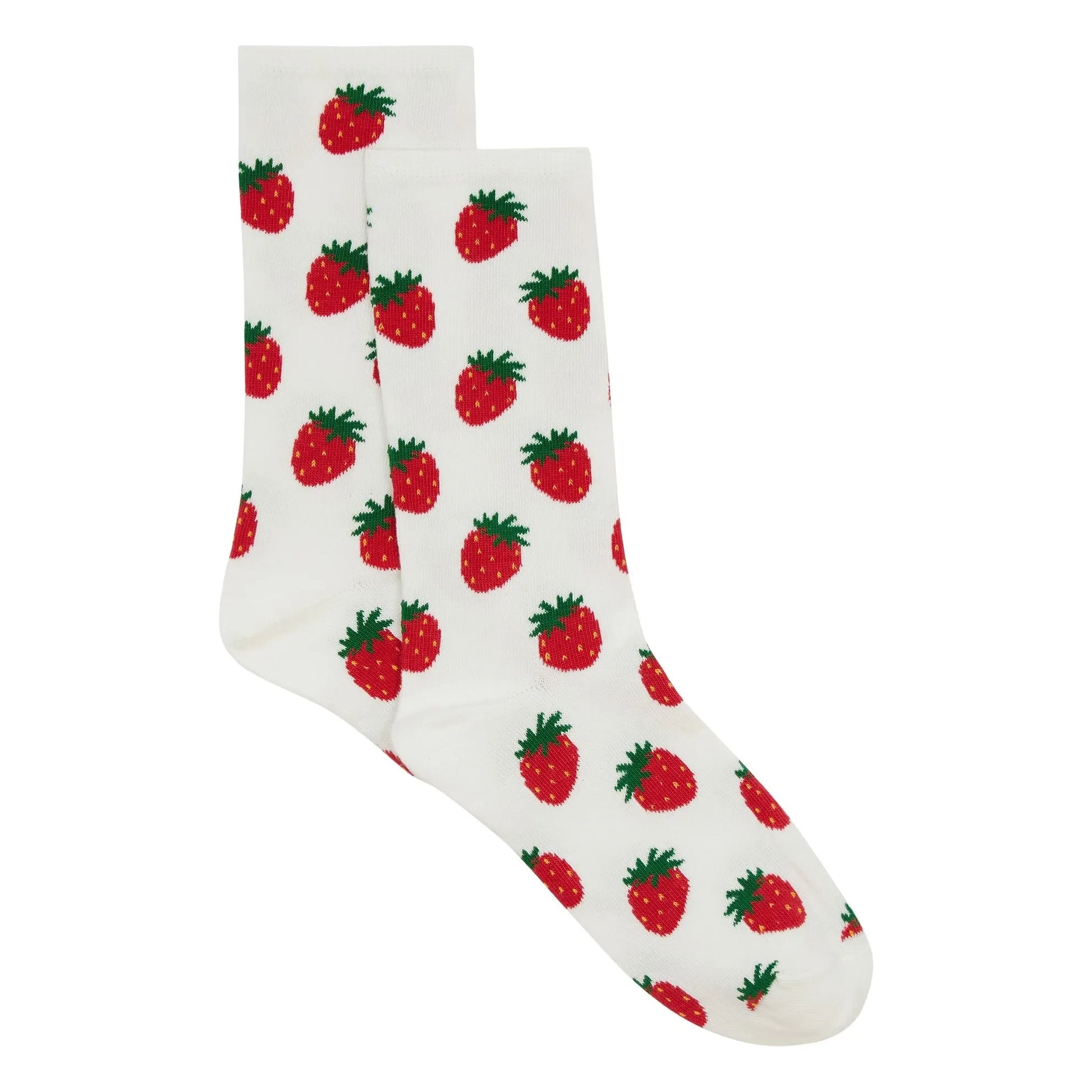 Hundred Pieces - CLASSIC STRAWBERRY SOCKS | Ecru