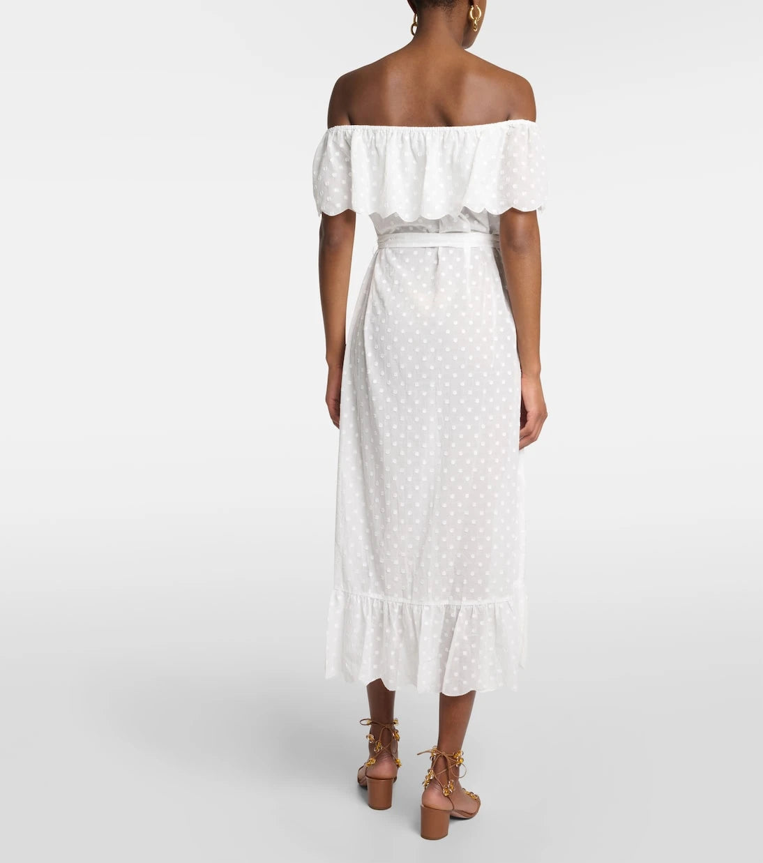Marysia - Off-shoulder cotton midi dress