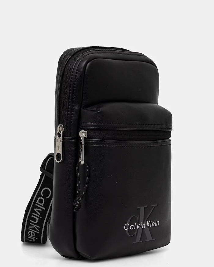 Calvin Klein erkek suni deri omuz çantası