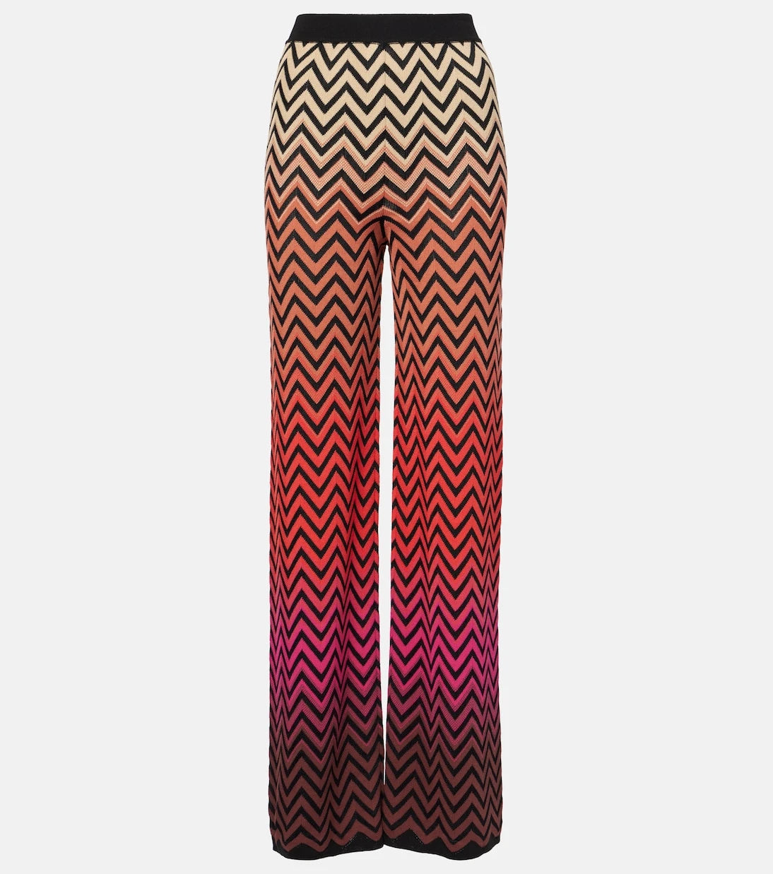 Missoni - Zigzag cotton-blend palazzo pants