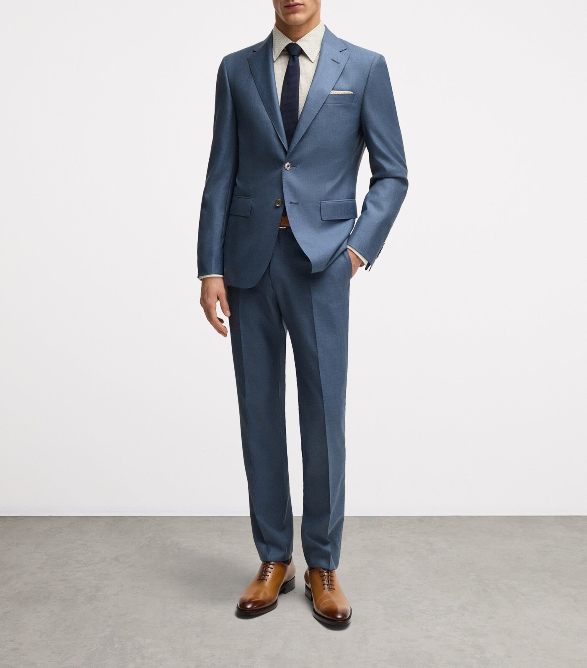 Virgin Wool-Silk 2-Piece Suit
