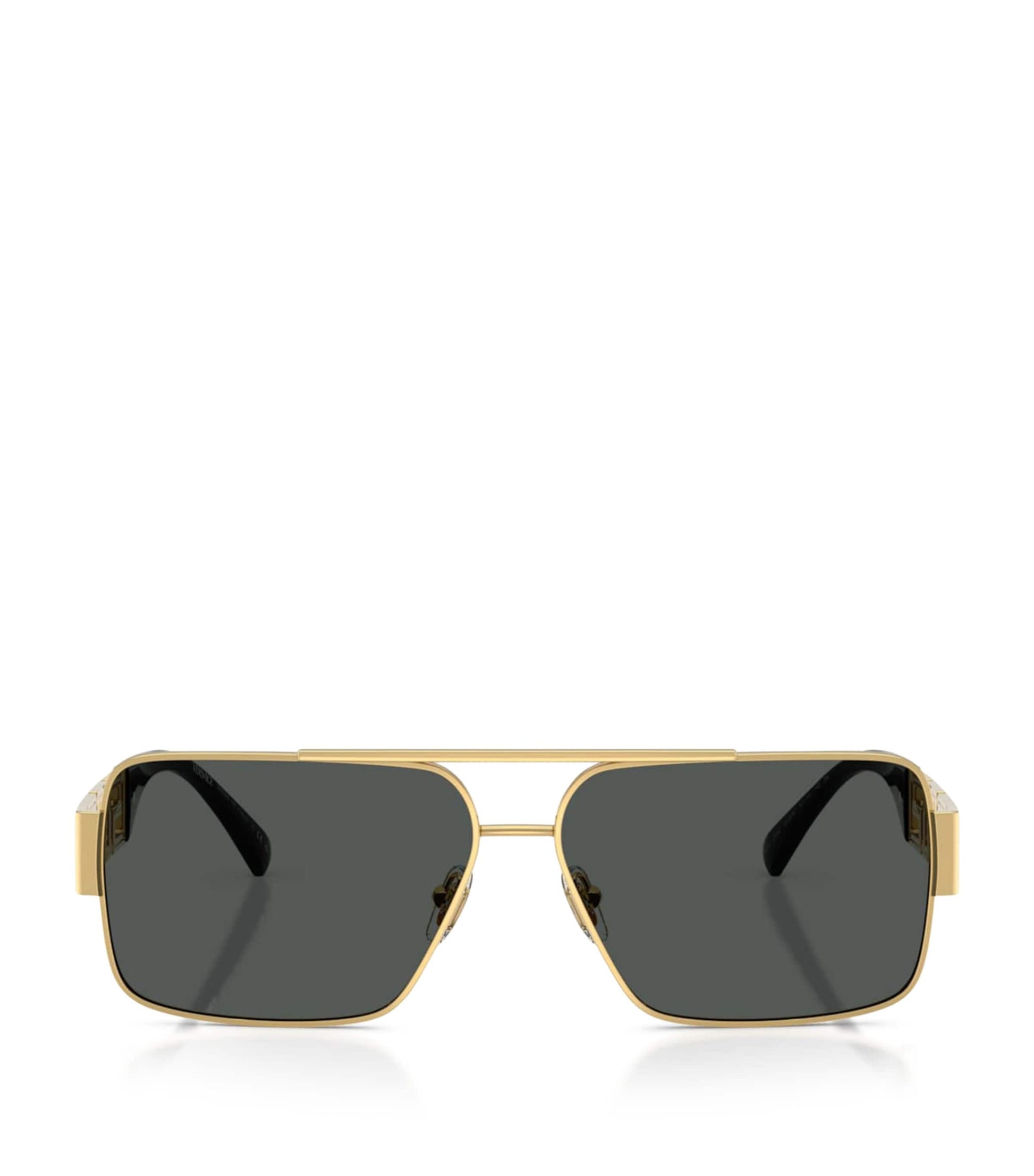 Wire-Frame Rectangular Sunglasses