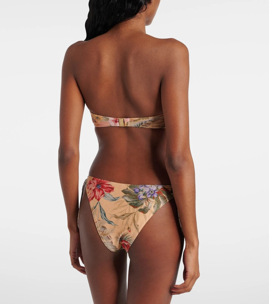 Zimmermann - Coco bow-detail floral bikini top