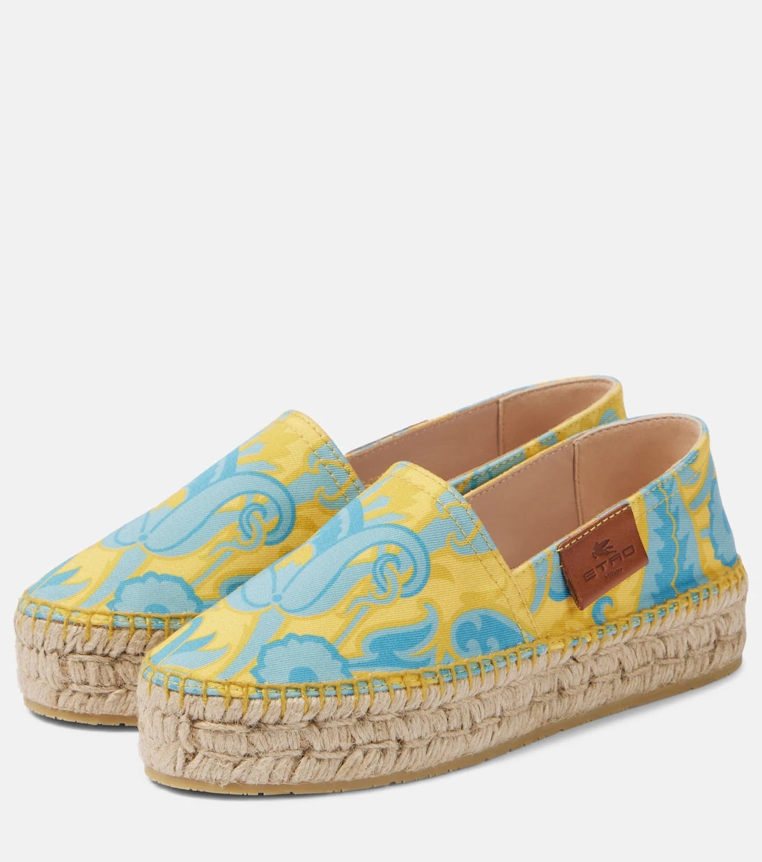 Etro - Printed canvas espadrilles
